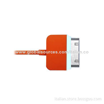 For iPhone 4 USB data cable with LED lightNew